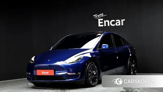 Tesla Model Y 2021 Синий из Кореи