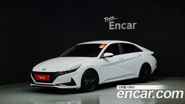Hyundai Avante Hybrid (CN7) 2021 Белый из Кореи