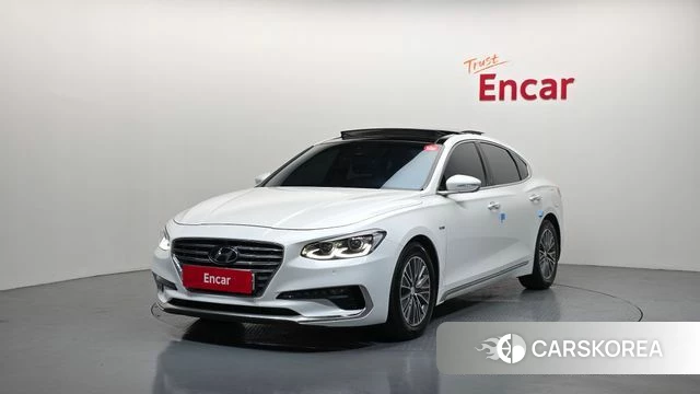 Hyundai Grandeur IG Hybrid 2018 Белый из Кореи