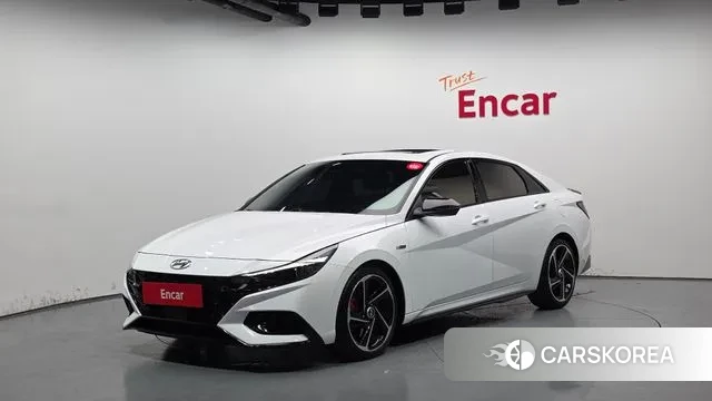 Hyundai Avante (CN7) 2022 Белый из Кореи