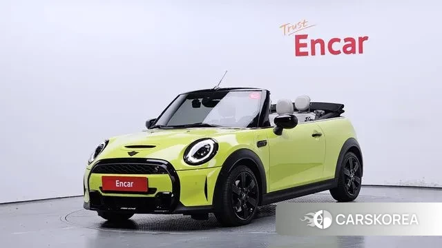 Mini Cooper S Convertible 2022 Светло-зеленый из Кореи