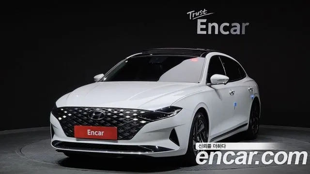 Hyundai The New Grandeur IG Hybrid 2021 Белый из Кореи