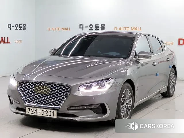 Hyundai Grandeur IG Hybrid 2018 Серебристо-серый из Кореи