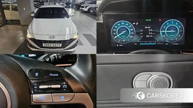 Hyundai Avante (CN7) 2021 Белый из Кореи