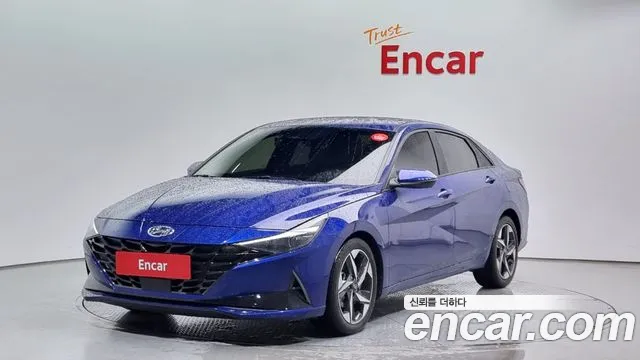 Hyundai Avante (CN7) 2020 Синий из Кореи