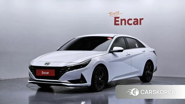 Hyundai Avante (CN7) 2022 Белый из Кореи