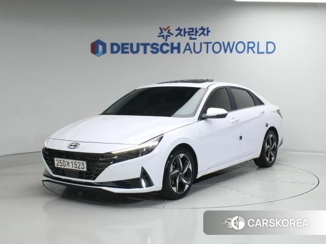 Hyundai Avante (CN7) 2020 Белый из Кореи