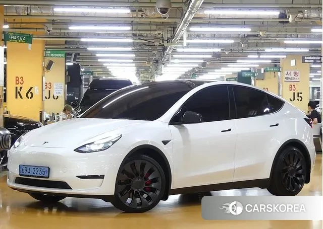 Tesla Model Y 2024 Белый из Кореи