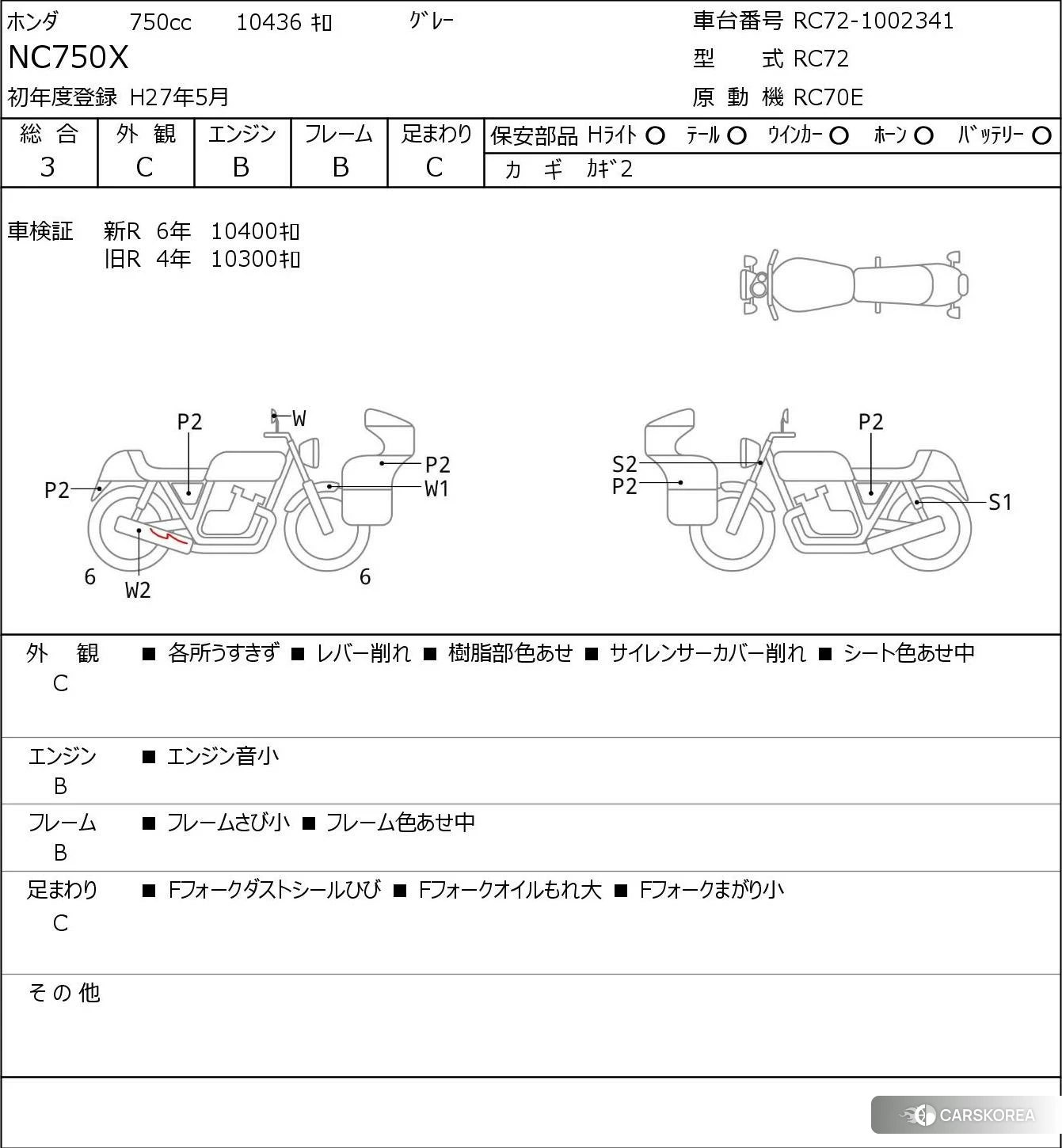 Проданный Honda NC750X id 3948099 из Японии, фото 5