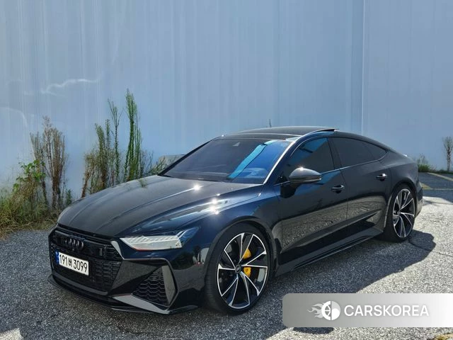 Audi RS7 (4K) 2021 Черный из Кореи