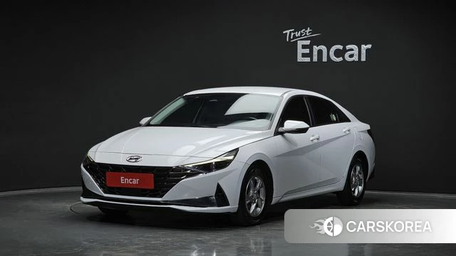 Hyundai Avante (CN7) 2021 Белый из Кореи