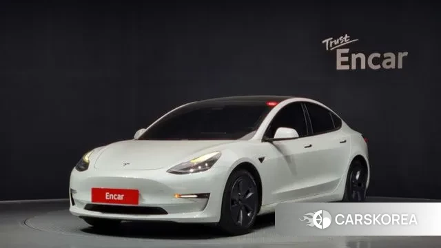 Tesla Model 3 2021 Белый из Кореи