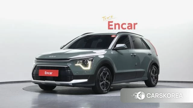 Kia Di Ol Nu Niro 2023 Темно-зеленый из Кореи