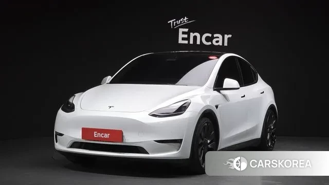 Tesla Model Y 2021 Белый из Кореи