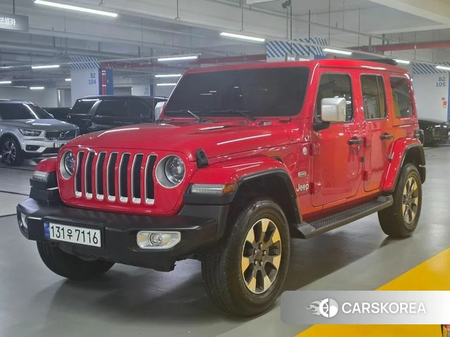 Jeep Wrangler (JL) 2023 Красный из Кореи