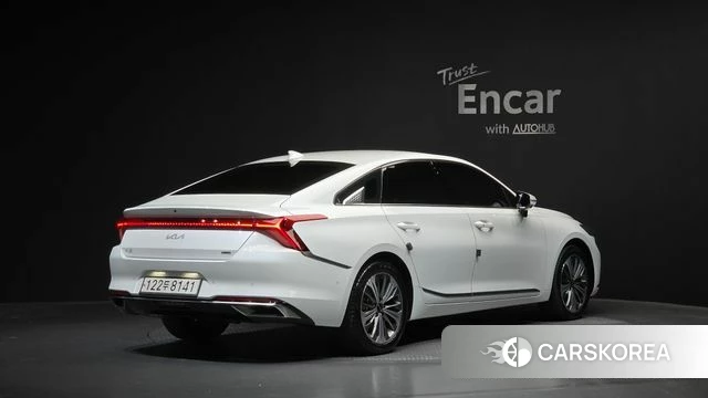 Kia K8 Hybrid 2023 Белый из Кореи