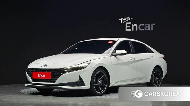 Hyundai Avante (CN7) 2020 Белый из Кореи