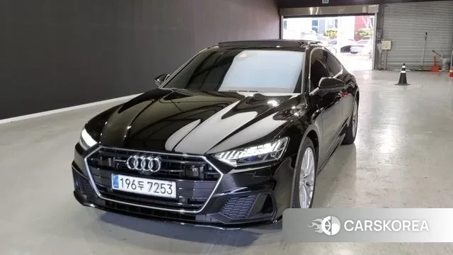 Audi A7 (4K) 2021 Черный из Кореи