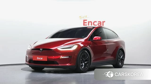 Tesla Model X 2023 Красный из Кореи