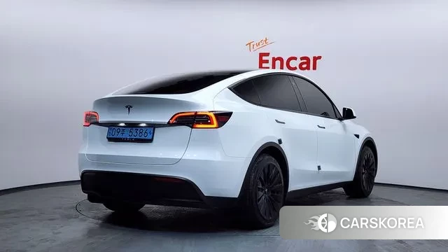 Tesla Model Y 2023 Белый из Кореи