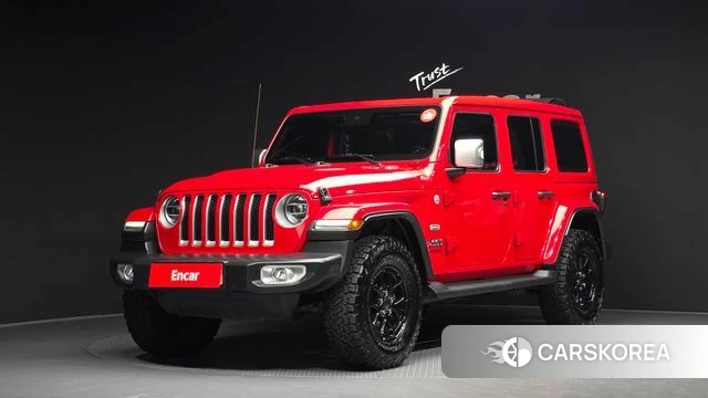 Jeep Wrangler (JL) 2021 Красный из Кореи