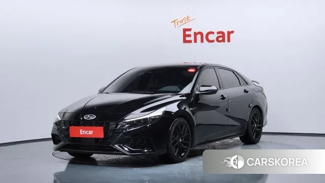 Hyundai Avante (CN7) 2021 Черный из Кореи