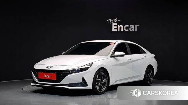 Hyundai Avante (CN7) 2022 Белый из Кореи