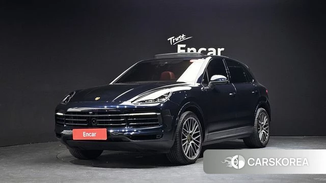 Porsche Cayenne (PO536) 2021 Синий из Кореи