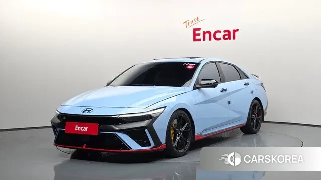 Hyundai The New Avante (CN7) 2023 Небесно-голубой из Кореи