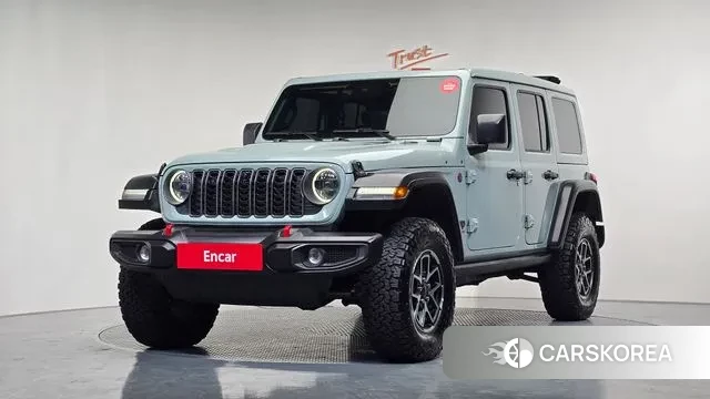 Jeep Wrangler (JL) 2024 Светло-серебряный цвет из Кореи