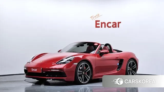 Porsche 718 Boxster 2019 Красный из Кореи