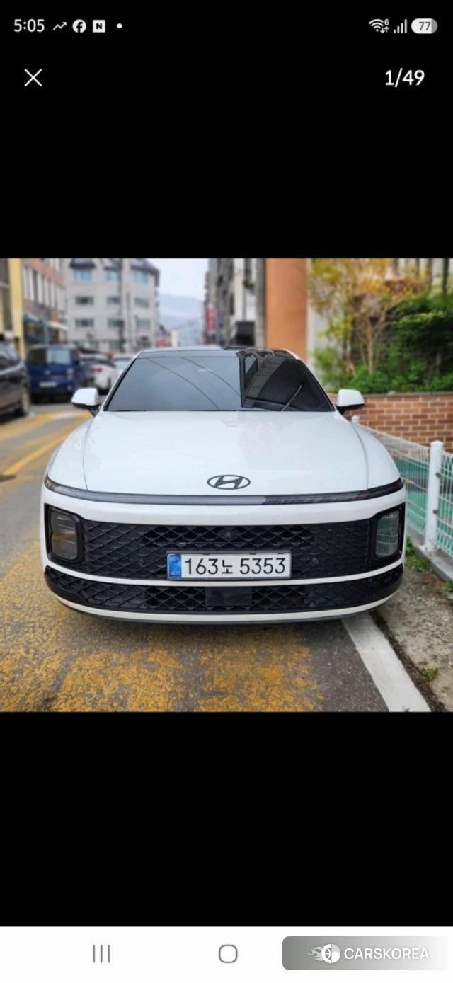 Hyundai Grandeur Hybrid (GN7) 2023 Белый из Кореи