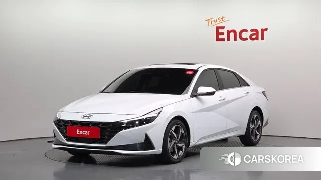 Hyundai Avante (CN7) 2021 Белый из Кореи