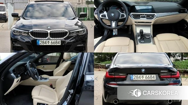 BMW 3 Series (G20) 2021 Черный из Кореи