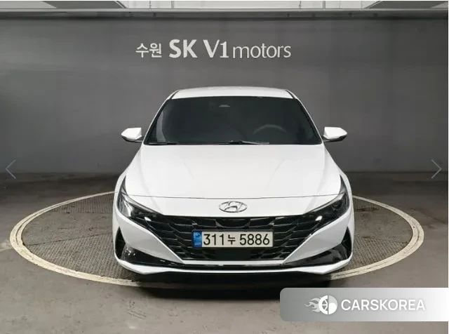Hyundai Avante (CN7) 2021 Белый из Кореи
