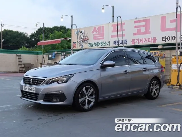 Peugeot 308SW Second generation 2018 Серебристо-серый из Кореи