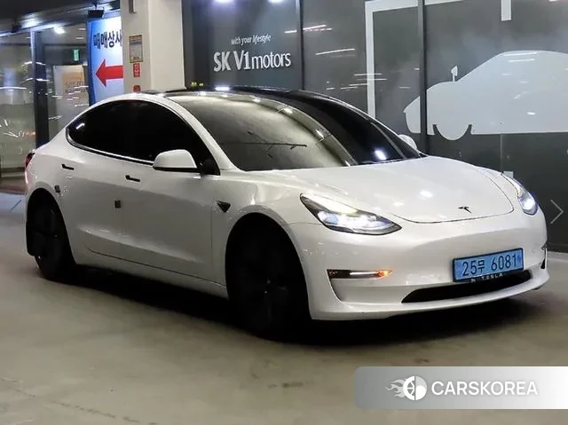 Tesla Model 3 2021 Белый из Кореи