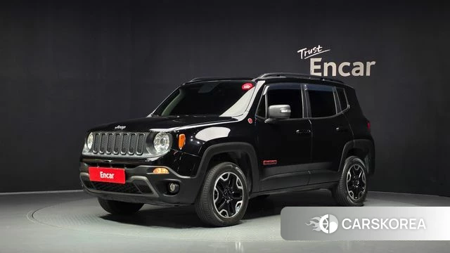 Jeep Renegade 2018 Черный из Кореи