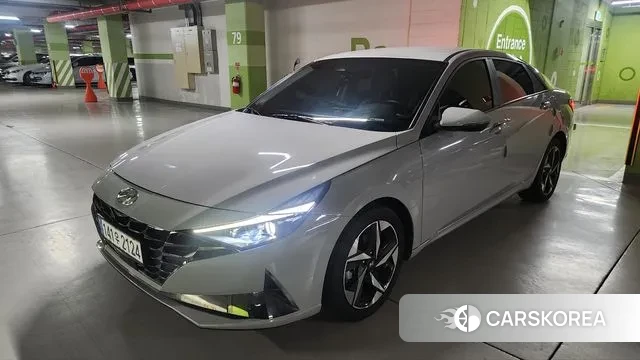 Hyundai Avante (CN7) 2020 Серебристо-серый из Кореи