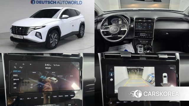 Hyundai Tucson Hybrid (NX4) 2020 Белый из Кореи