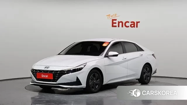 Hyundai Avante Hybrid (CN7) 2021 Белый из Кореи