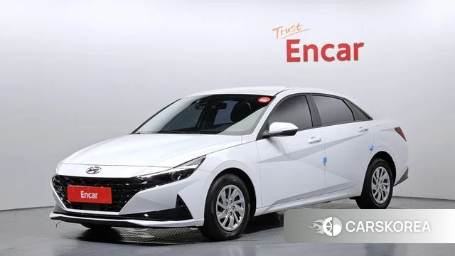 Hyundai Avante (CN7) 2021 Белый из Кореи