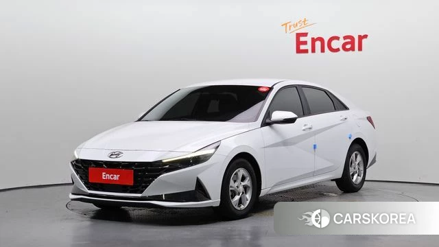 Hyundai Avante (CN7) 2021 Белый из Кореи