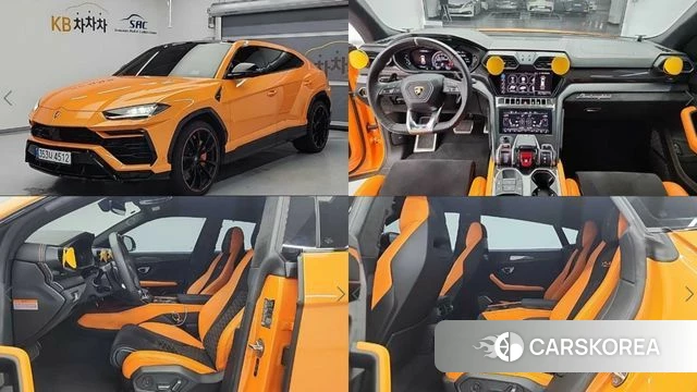Lamborghini Urus 2021 Оранжевый из Кореи