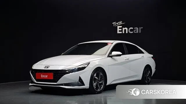 Hyundai Avante (CN7) 2021 Белый из Кореи