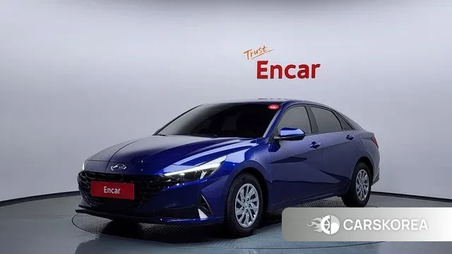Hyundai Avante (CN7) 2021 Синий из Кореи