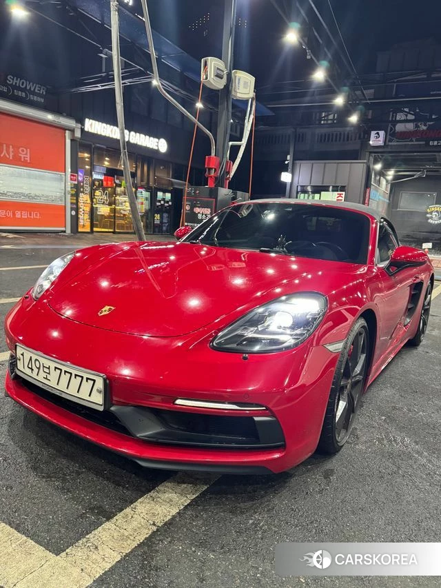 Porsche 718 Boxster 2018 Красный из Кореи