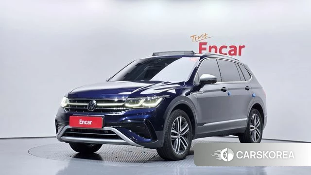 Volkswagen Tiguan Allspace 2023 Синий из Кореи