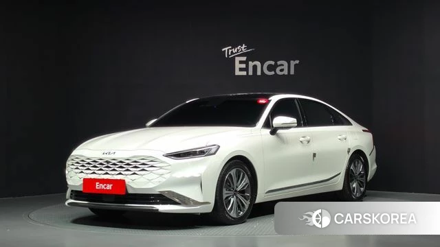 Kia K8 Hybrid 2021 Белый из Кореи