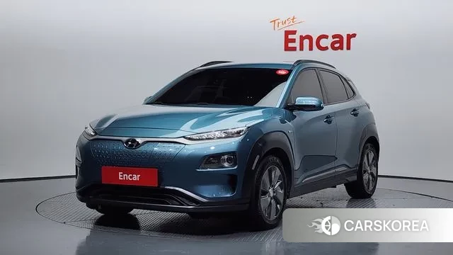 Hyundai Kona Electric 2019 Небесно-голубой из Кореи